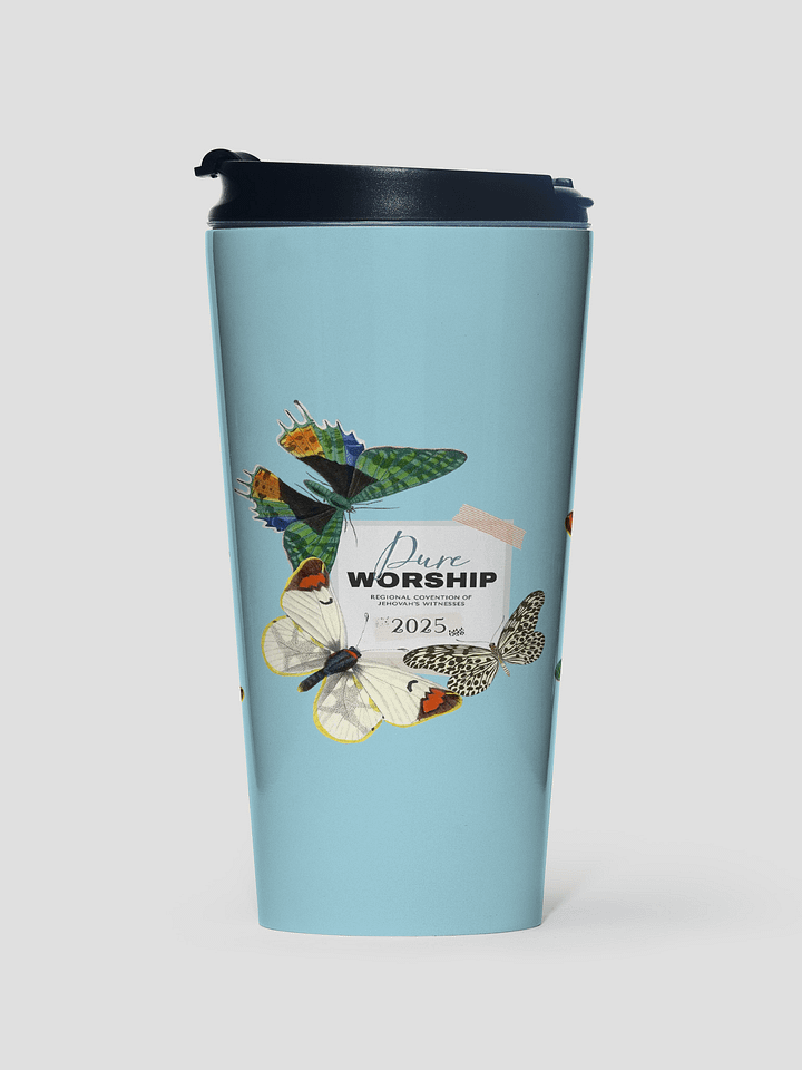 2025 "Pure Worship" | Butterfly Collage Stainless Steel Travel Mug product image (1)