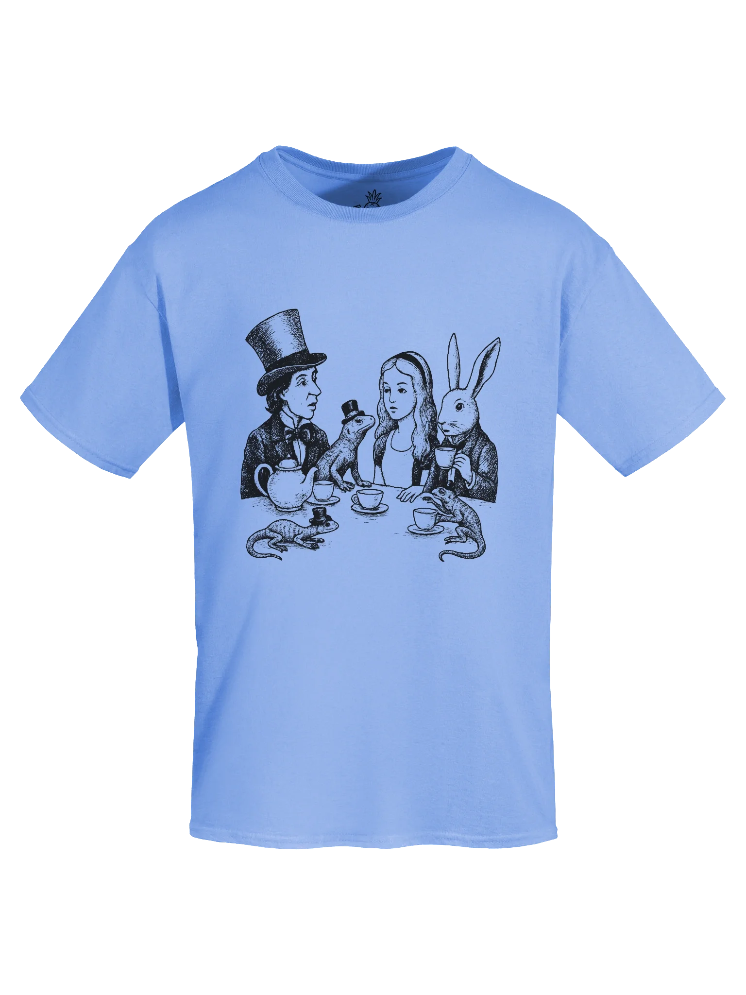 Lizards at the Mad Hatter Tea Party Alice in Wonderland Boxy Fit Unisex T-Shirt product image (19)