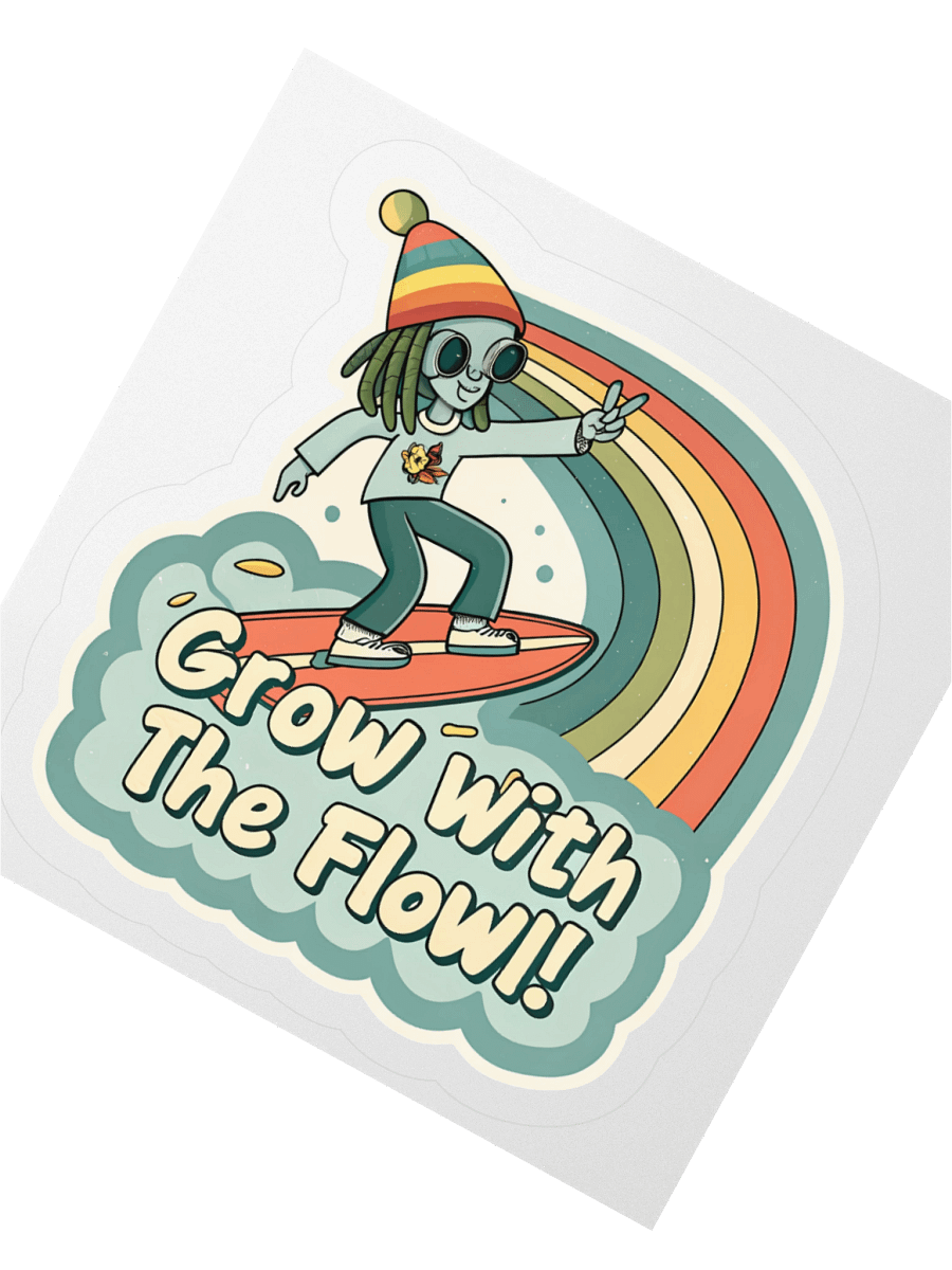 Peaceful Vibes Surfboard Sticker Set product image (2)
