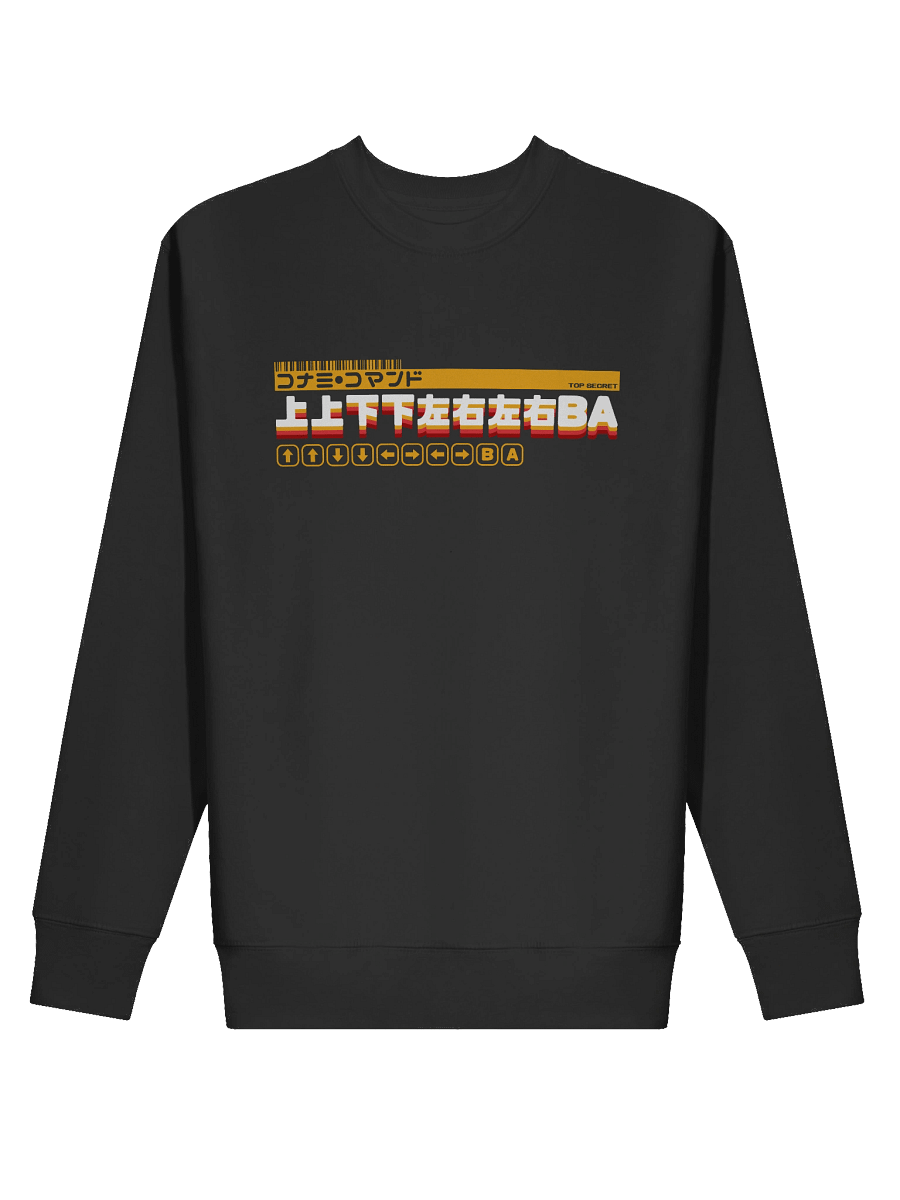 Konami Code Sweatshirt (light on dark) product image (2)