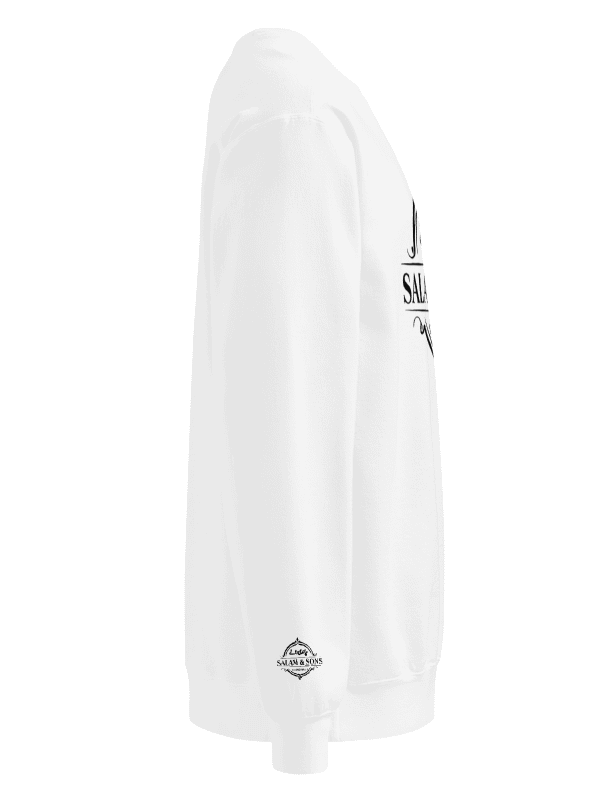 SALAM & SONS CHANDIWALE Official Crewneck White Sweatshirt product image (2)