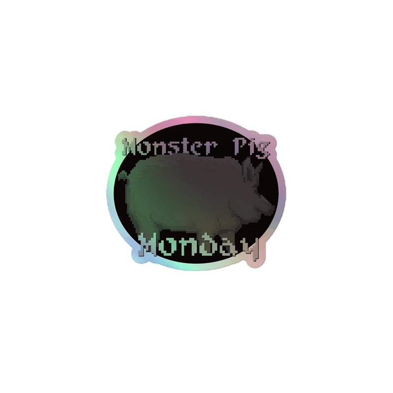 Holo Monday Sticker