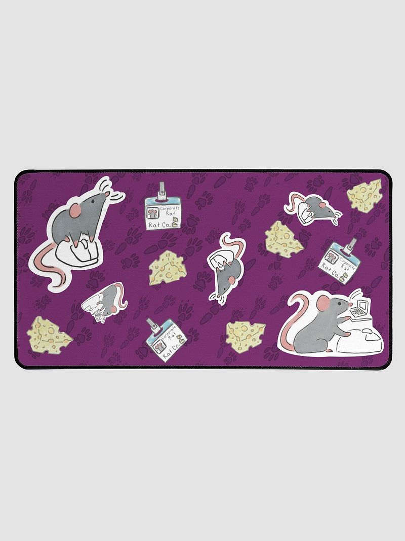 Corporate Rat Desk Mat- Magenta
