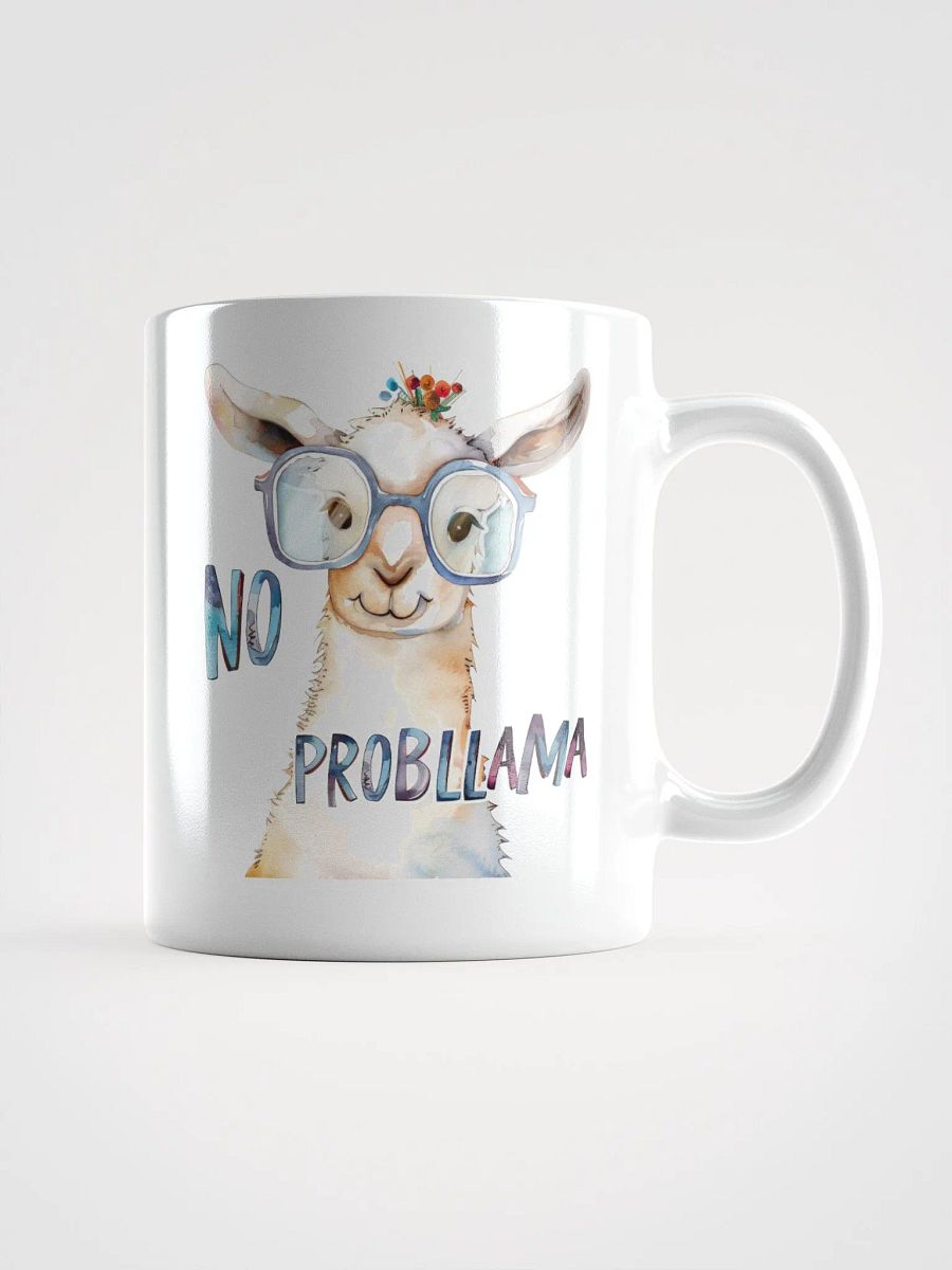 No Probllama White Glossy Mug product image (1)