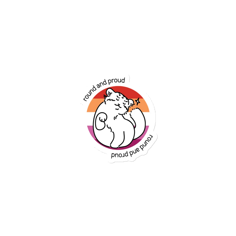 Round and Proud Manul Lesbian Version - Magnet product image (1)