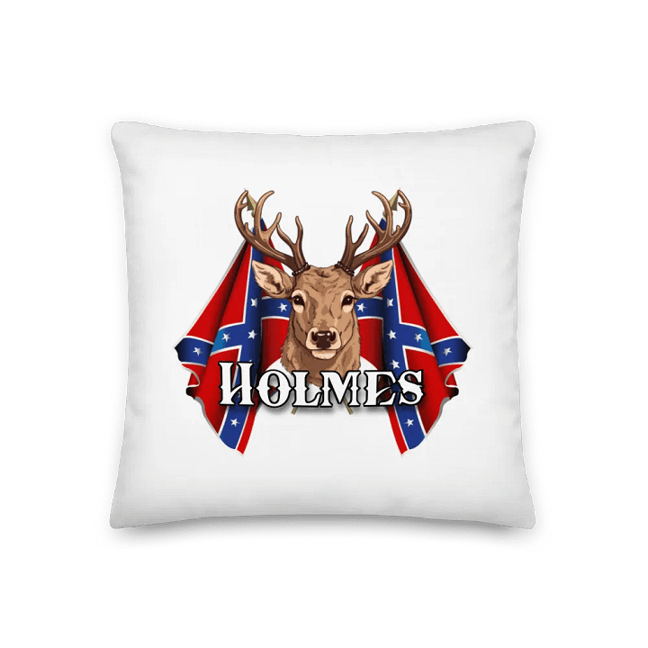 "Holmes" Last Name Rebel Redneck Deer - Pillow product image (1)