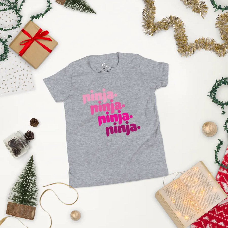 Quad Ninja Kids Tee: Pink product image (7)