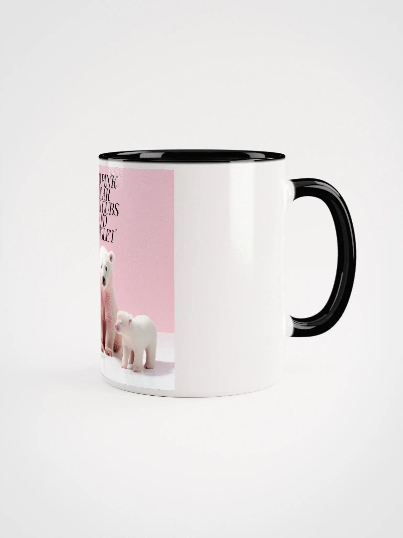 Two Pink Polar Bear Cubs and a Piglet product image (1)
