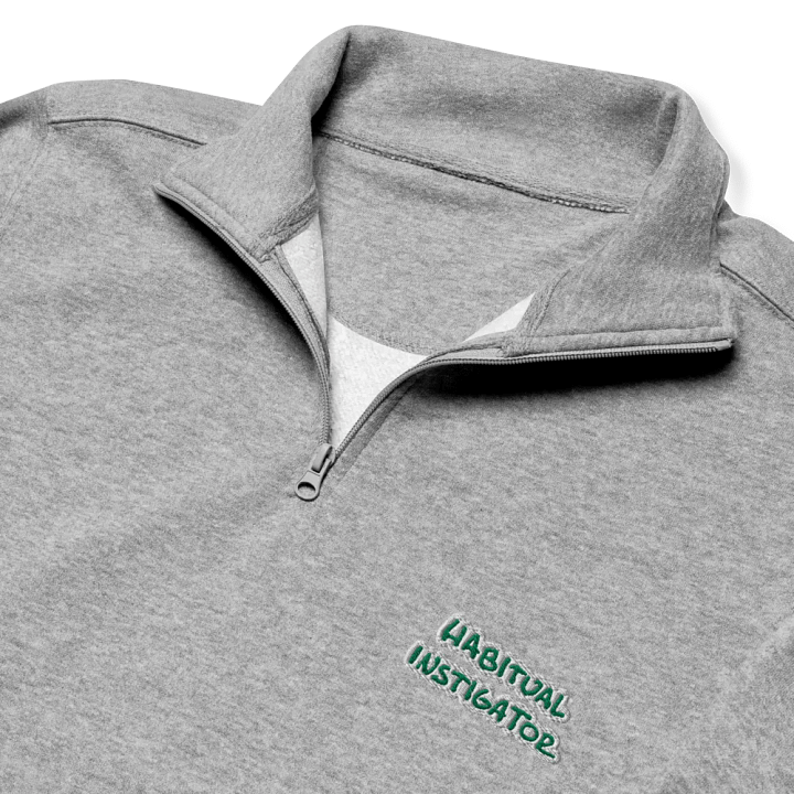 HABITUAL INSTIGATOR (kelly bubble design) embroidered quarter zip product image (6)