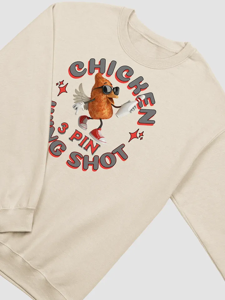 Chicken Wing Shot 3 Pin Bowling Funky Crewneck product image (14)