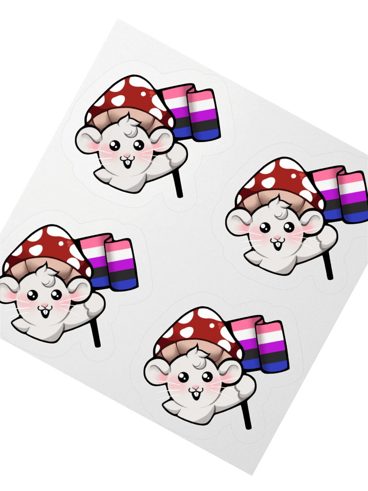 Genderfluid Pride Flag Stickers product image (2)