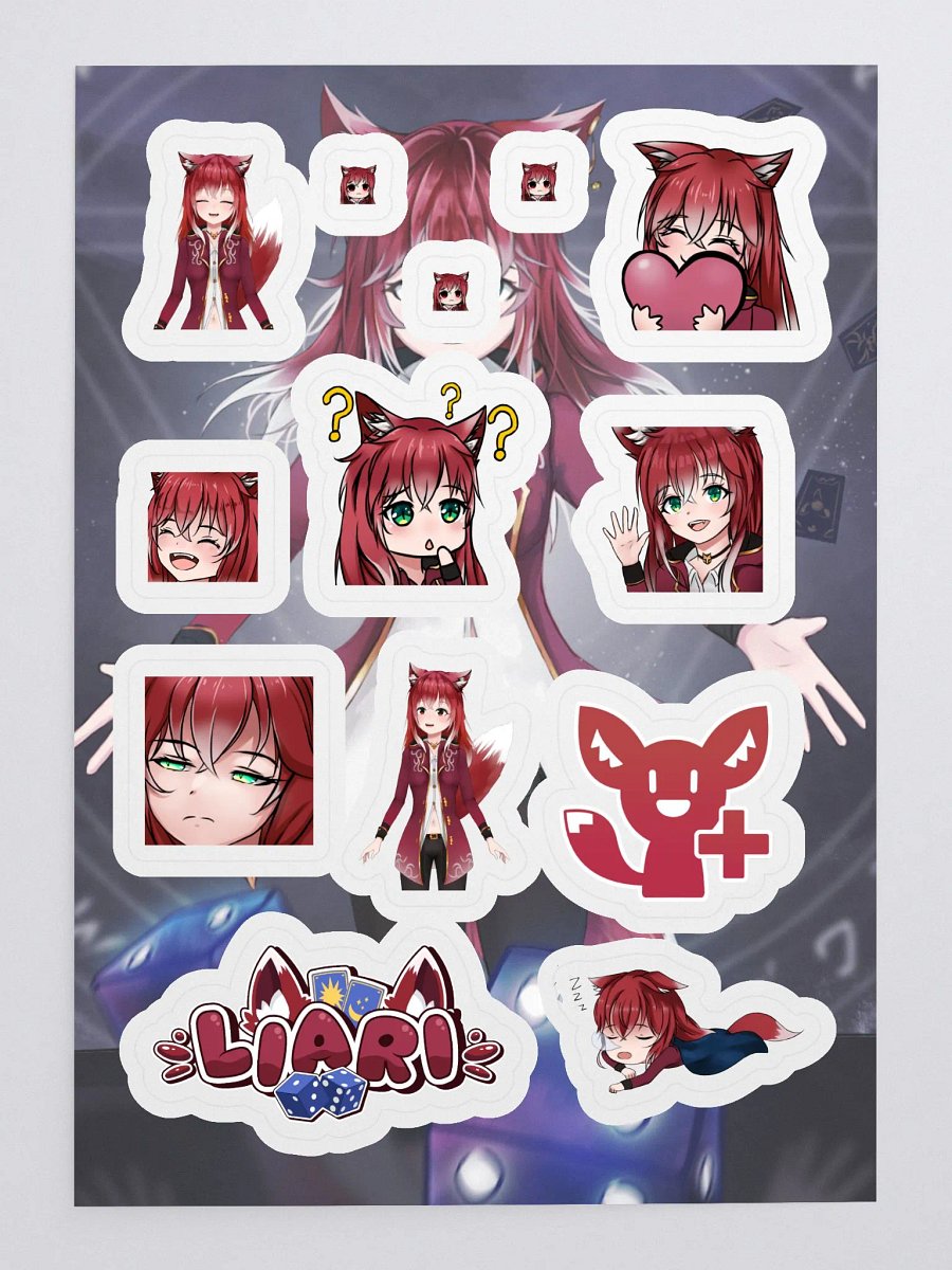 Liari's Emotive Avatar Sticker Sheet product image (3)