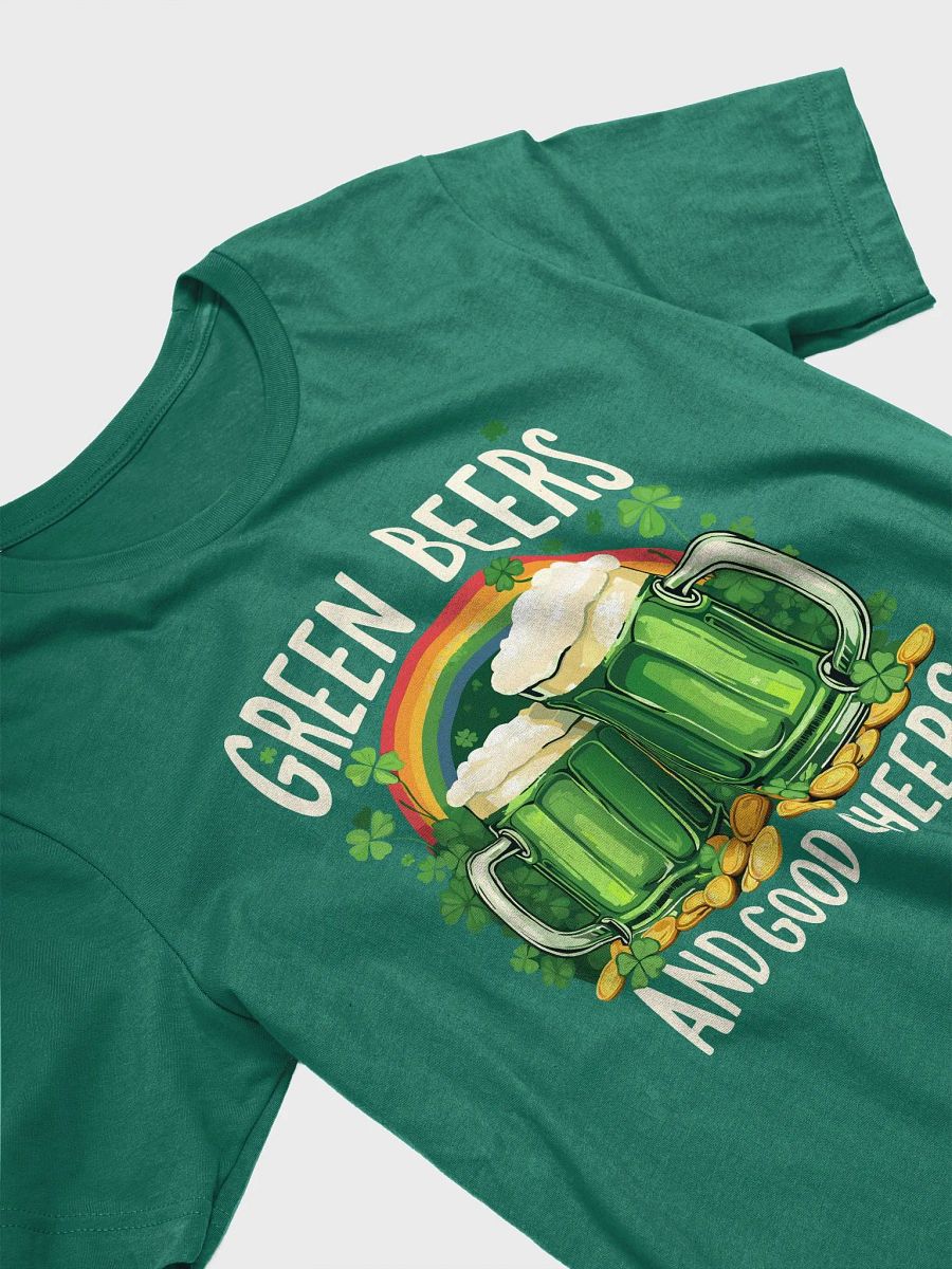 Green Beers and Good Cheers St. Patrick’s Day T-Shirt – Fun Irish Celebration Tee product image (17)