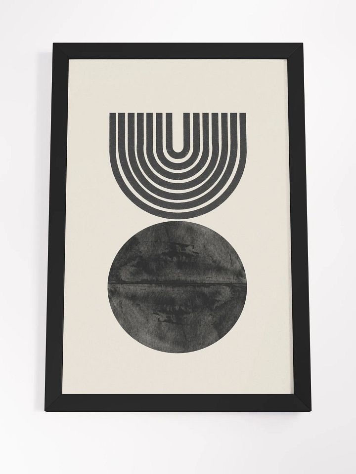 Ethereal Harmony Framed Poster | Subtle Abstract Elegance for Modern Interiors product image (2)