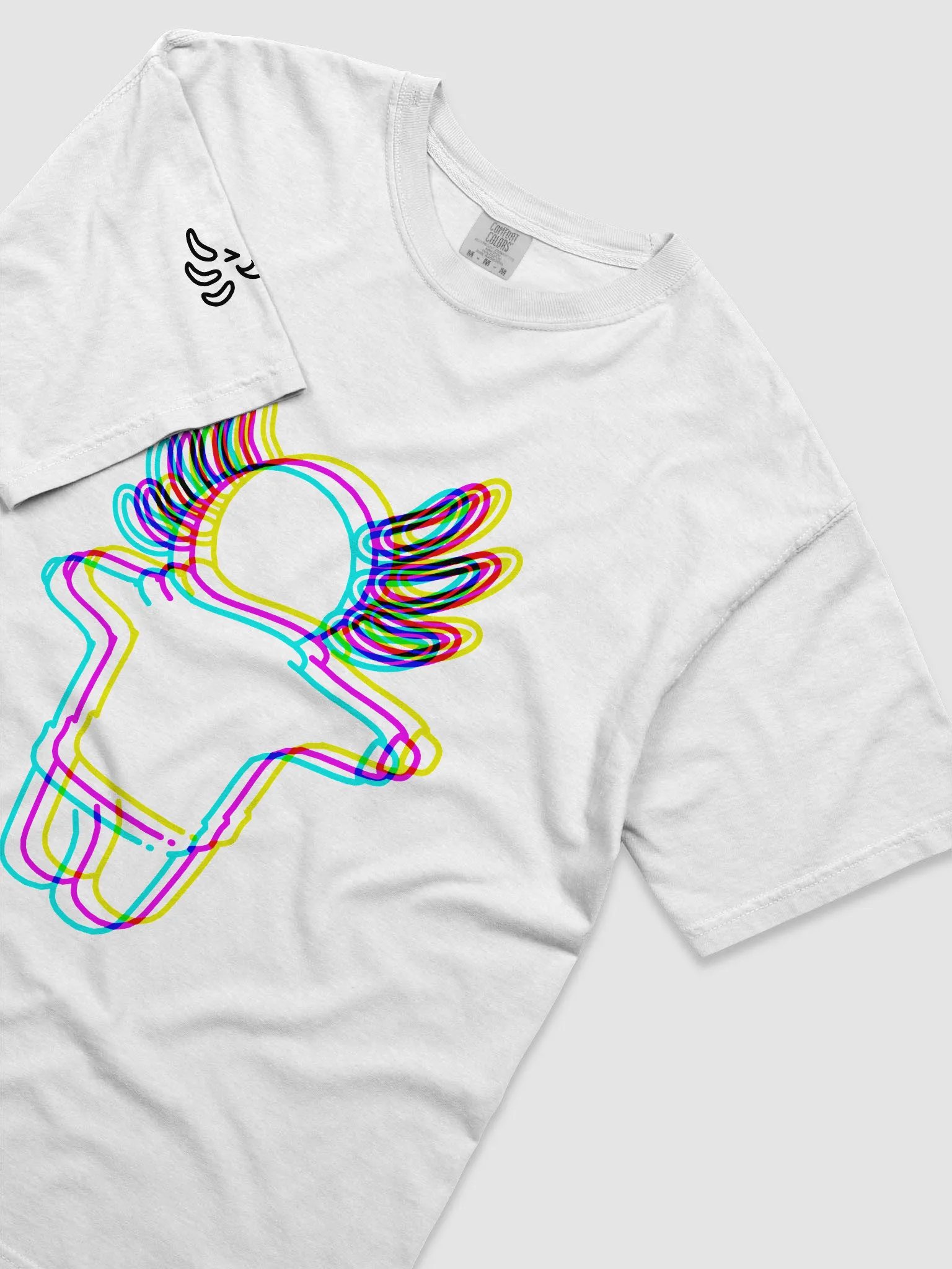 Chrom-AX-tic Aberration Tee (white) product image (3)