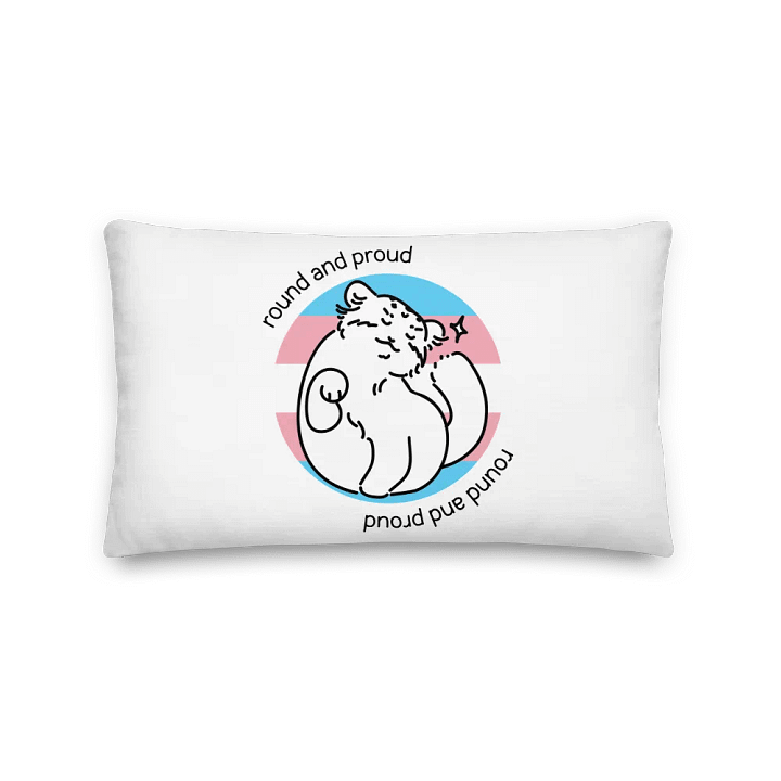 Round and Proud Manul Transgender Version - Pillow product image (2)