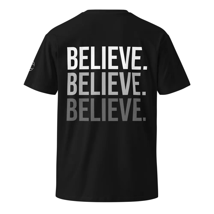 Believe t-shirt product image (1)