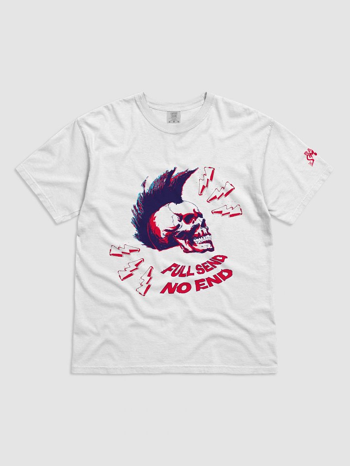 FULL SEND - NO END White Tee Vs. 2 product image (1)