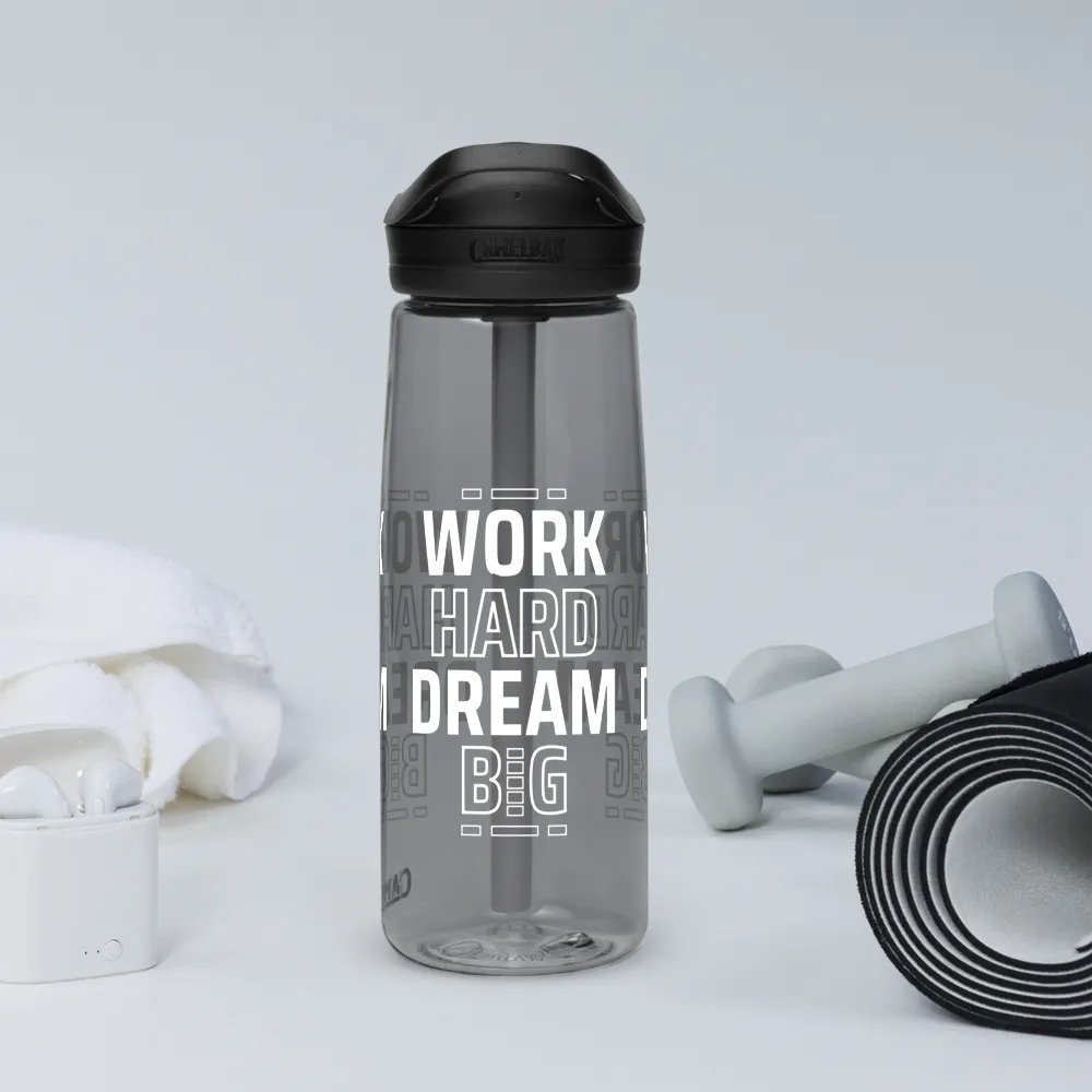 Work hard, Dream big | Sports water bottle product image (12)