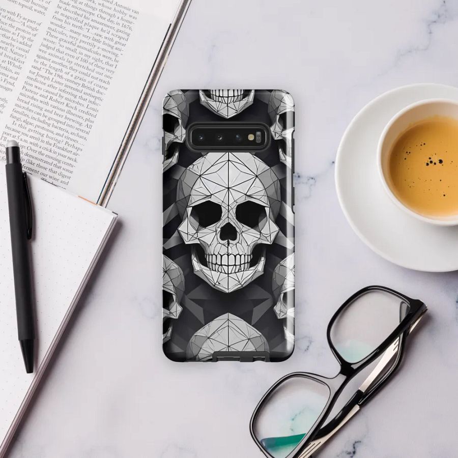 Edgy Geometry: Geometric Skull Samsung Galaxy Case product image (56)