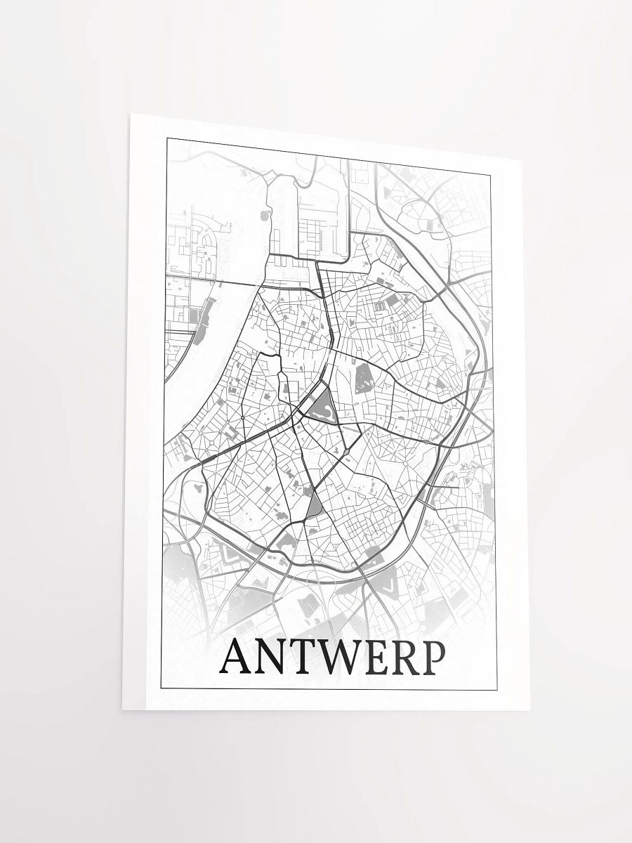 Antwerp, Belgium, city map print product image (13)