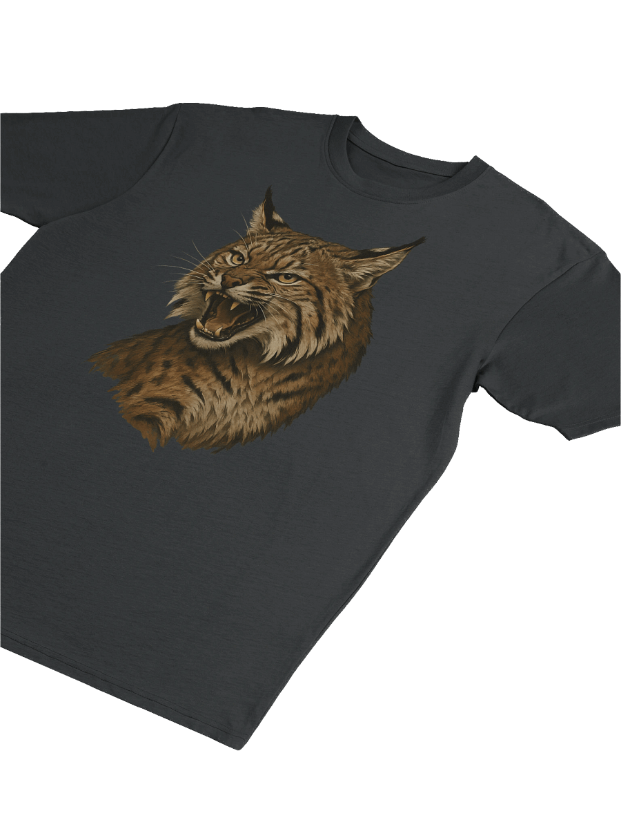 Fierce Lynx Head T-Shirt – Wild Animal Apparel for Men product image (5)
