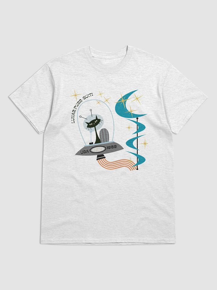 Whimsical Space Cat Rocket T-Shirt product image (2)
