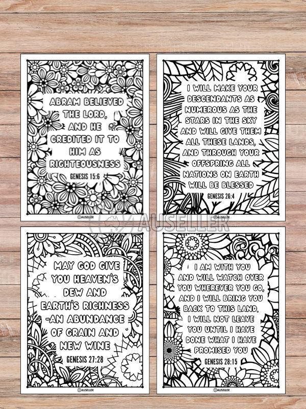 Printable Christian Colouring Book For Women - Colour Our Origins: GENESIS product image (9)