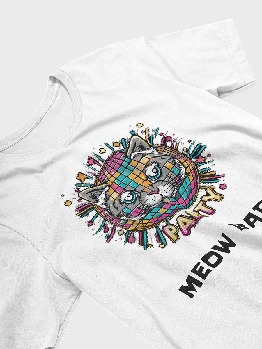 Disco Ball Cat Tee - Light Colors product image (38)