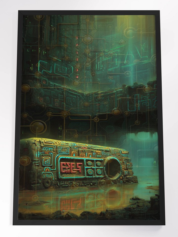 Mayan Machine – Cyber Relic Wall Art Poster product image (1)