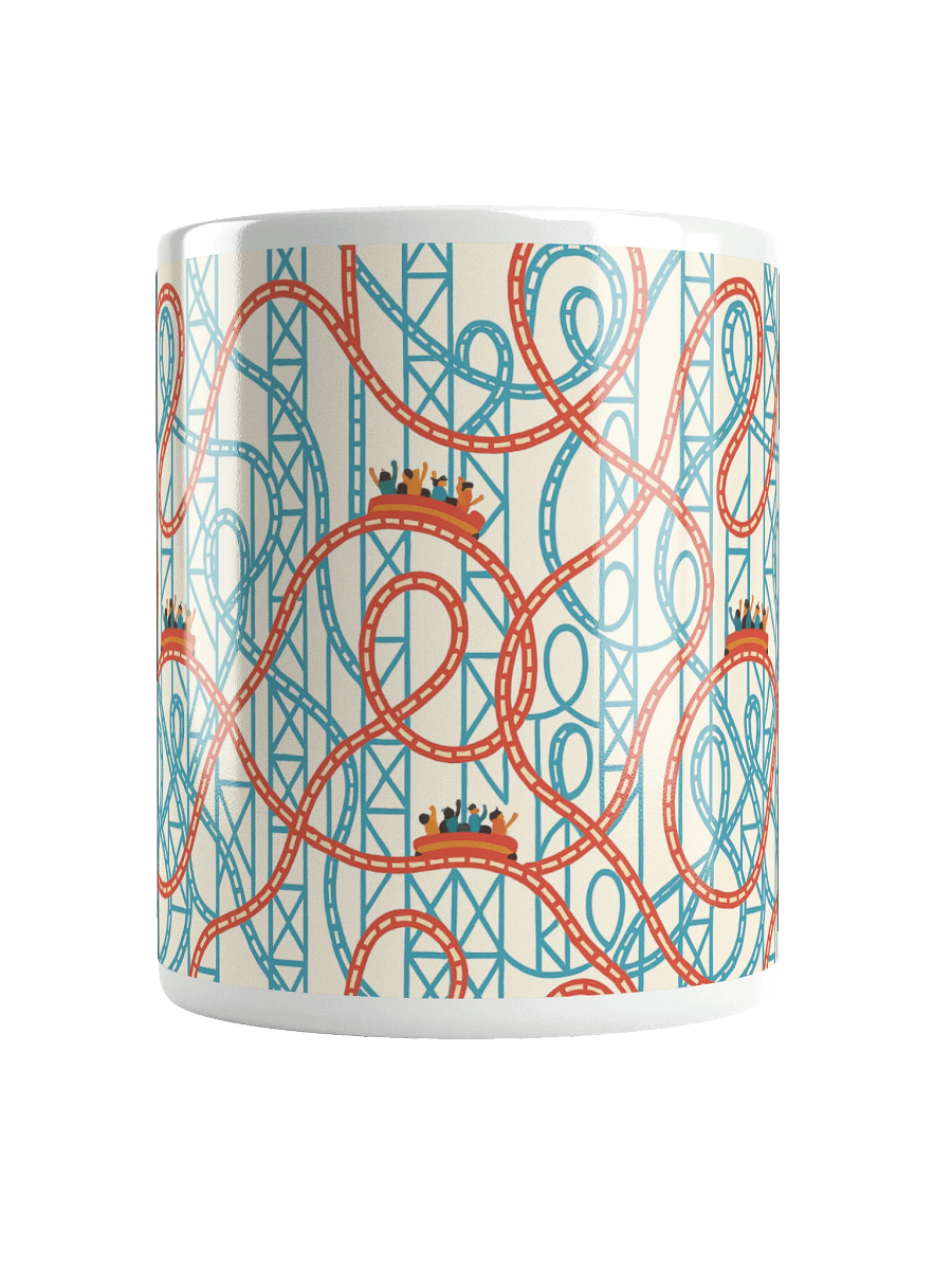 Roller Coaster Coffee Mug – Thrill Ride Theme for Amusement Park Fans product image (6)