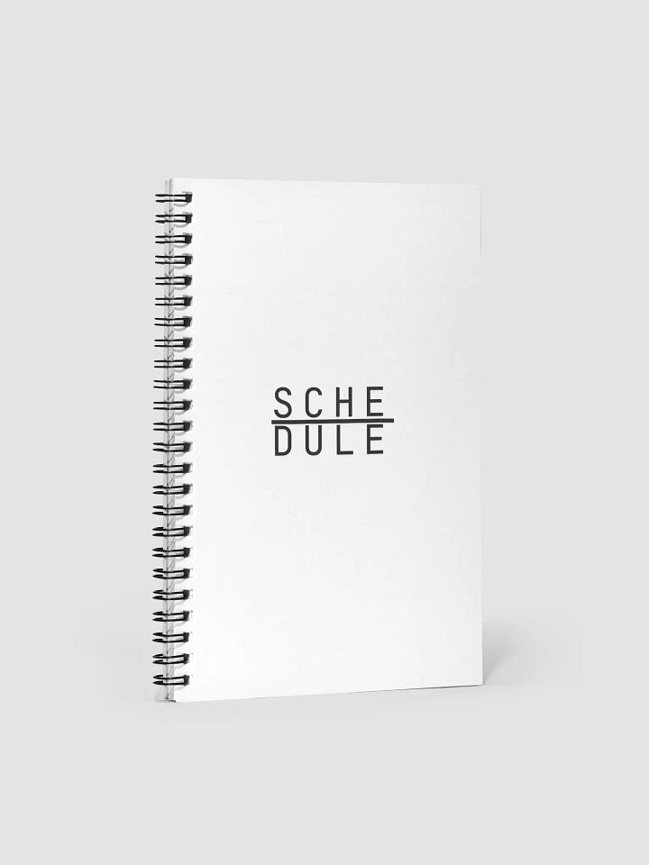 SCHEDULE Spiral Notebook product image (1)
