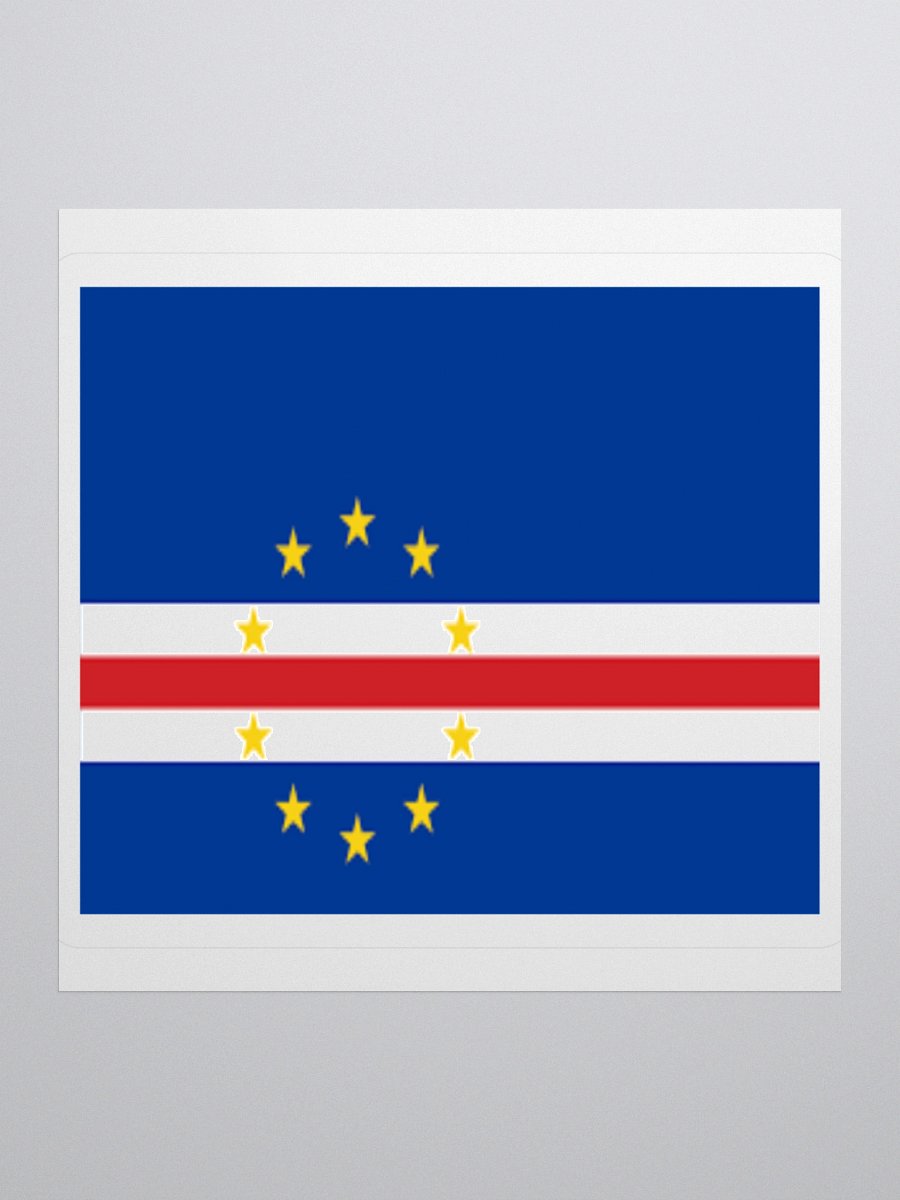 Cape Verde Flag Sticker | 10 Stars Design | Durable Vinyl | 3 Sizes product image (2)