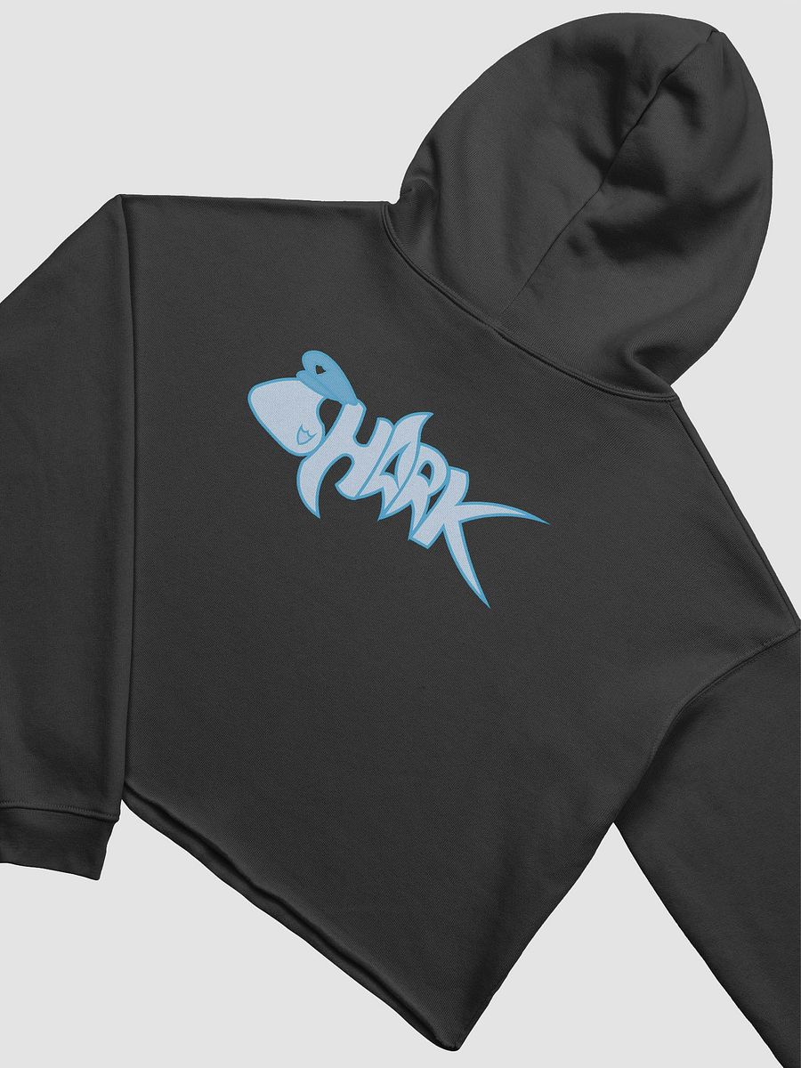 Pastel Blue Shark Crop Hoodie product image (14)