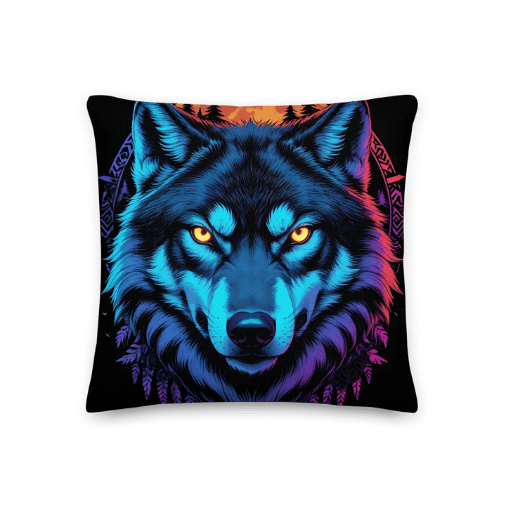 Mystical Wolf All-Over Print Pillow product image (1)