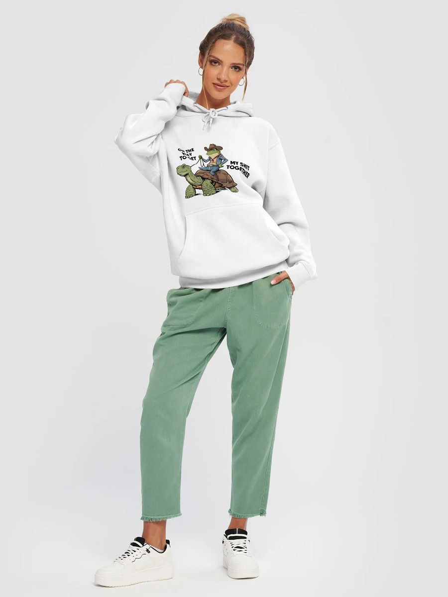 Cowboy Frog Riding Turtle Hoodie product image (3)