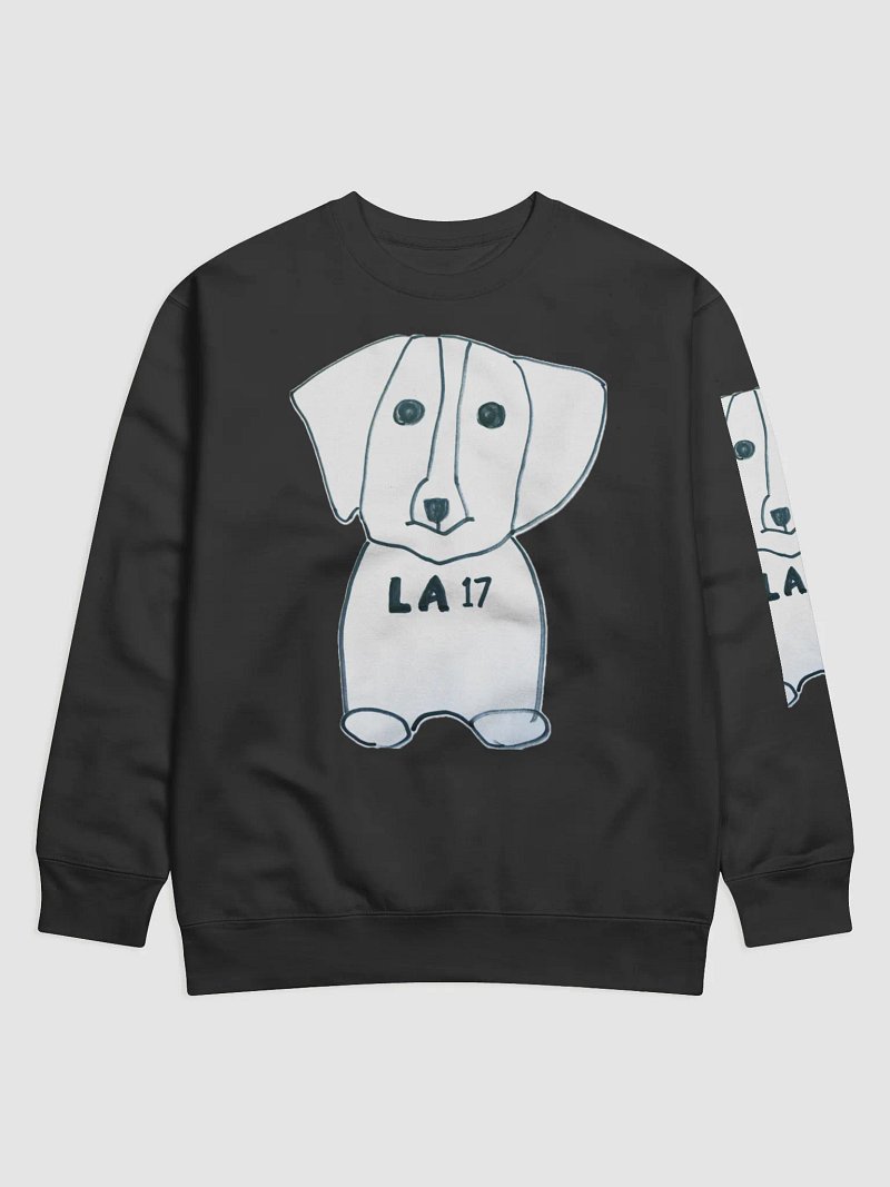 LA 17 Dog Outline Premium Sweatshirt