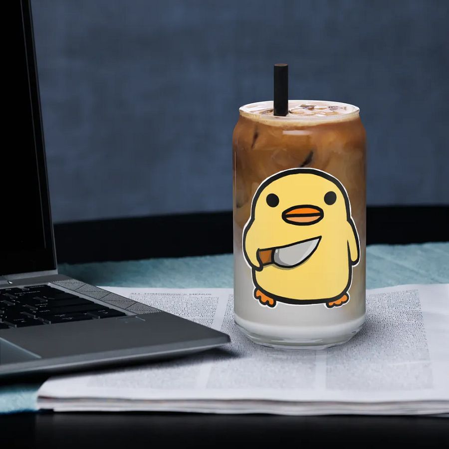 Stabby Duck Can-Shaped Glass product image (4)