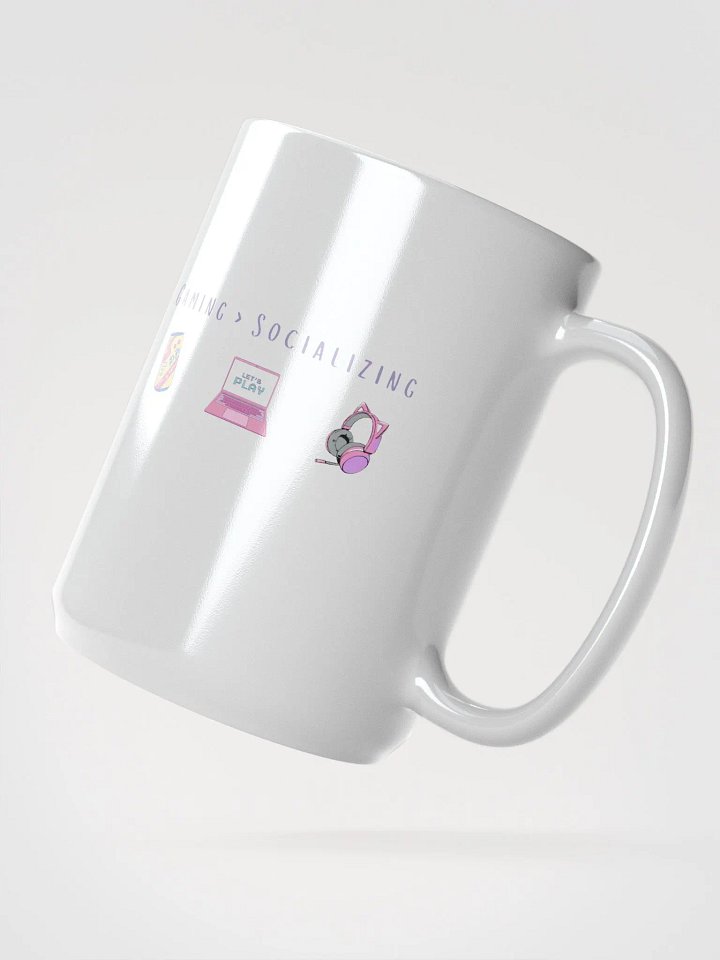 🎮 Gaming > Socializing | Introvert Gamer Mug 💖 product image (2)
