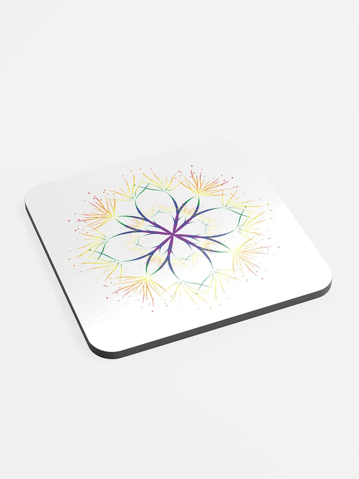 Delicate Rainbow Abstract Coaster product image (2)