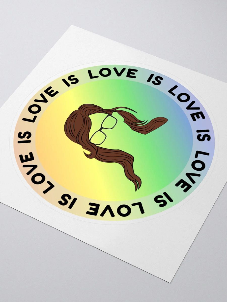LOVE IS LOVE! Kiss Cut Sticker product image (7)