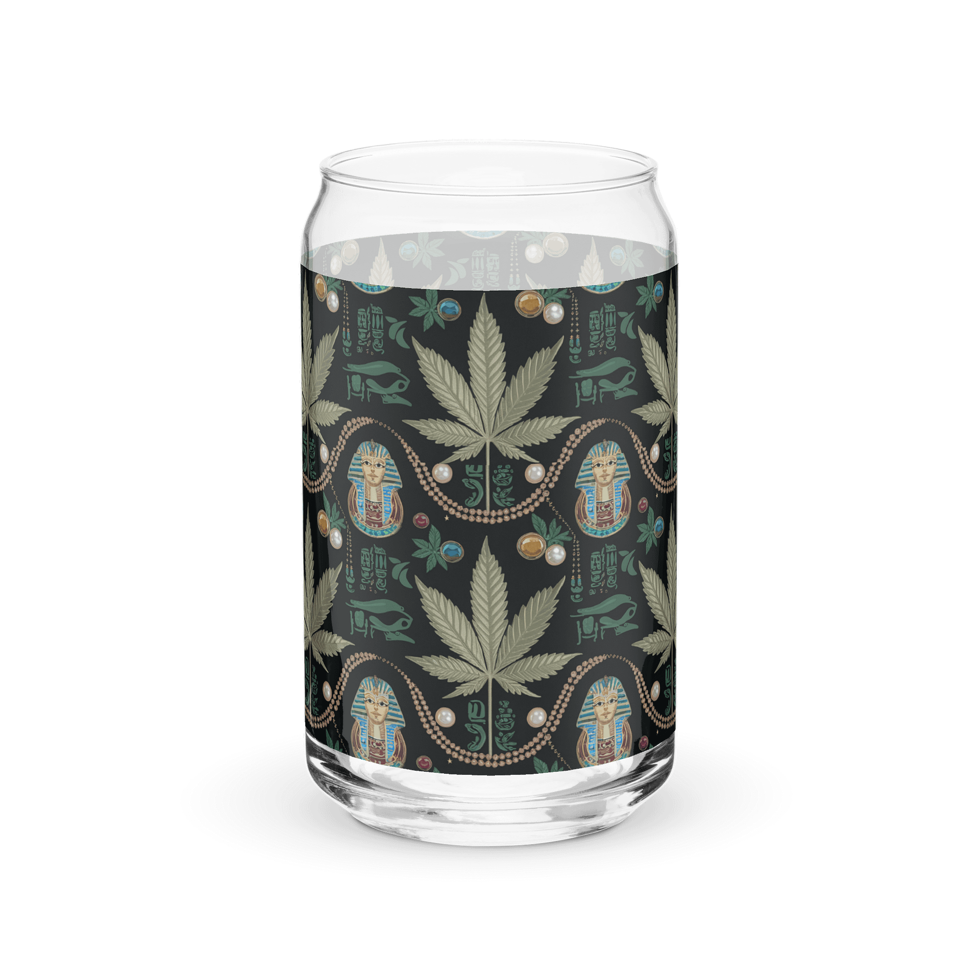 Cannabis - Pharaoh's Pride - Design | 16oz Can-Shaped Glass product image (1)