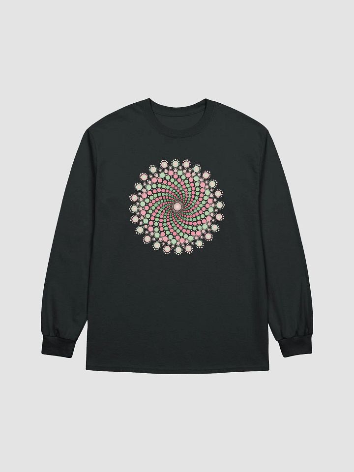 Green and Pink Mandala Women's Long Sleeve T-Shirt product image (2)