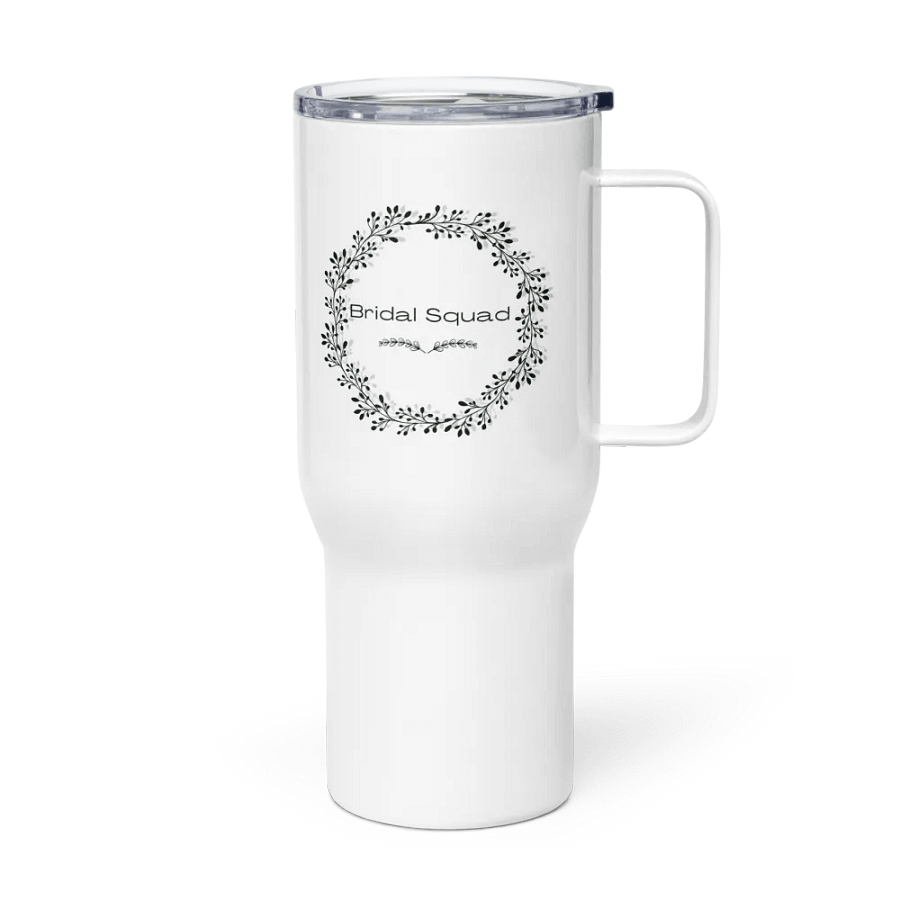 Bridal Squad 011 B&W Wreath Travel Mug product image (3)