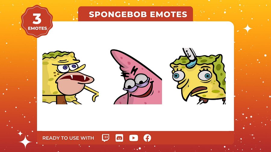 Spongebob Emotes 3-Pack product image (1)