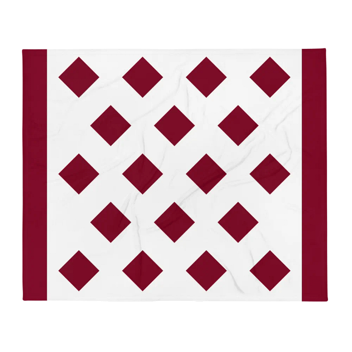 Burgundy Diamonds and Stripes Designed Blanket product image (2)