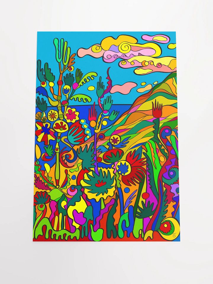 Vibrant Matte Poster Print - Tropical Seashore product image (1)