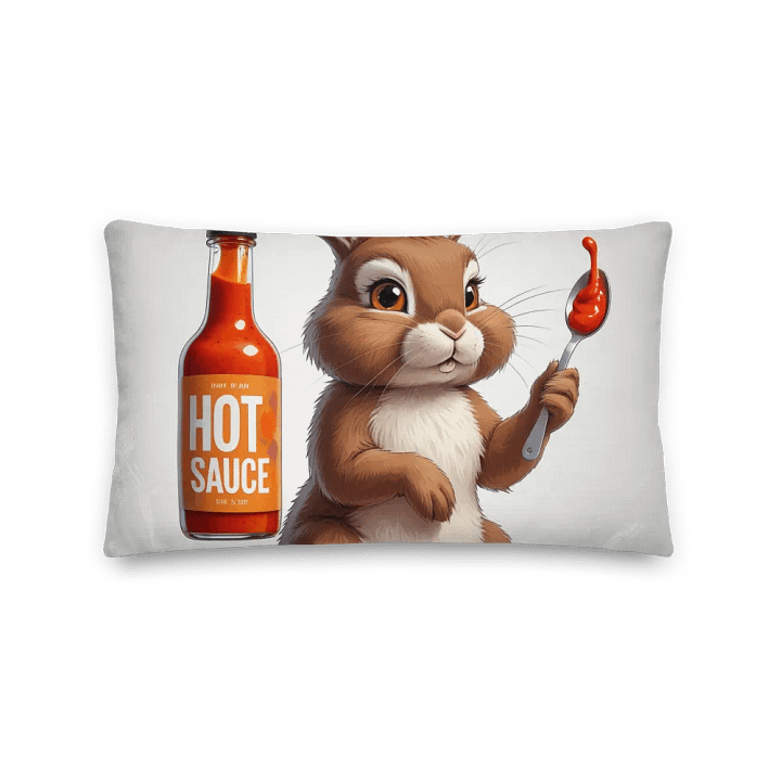 Curious Rabbit Hot Sauce Premium Pillow product image (2)