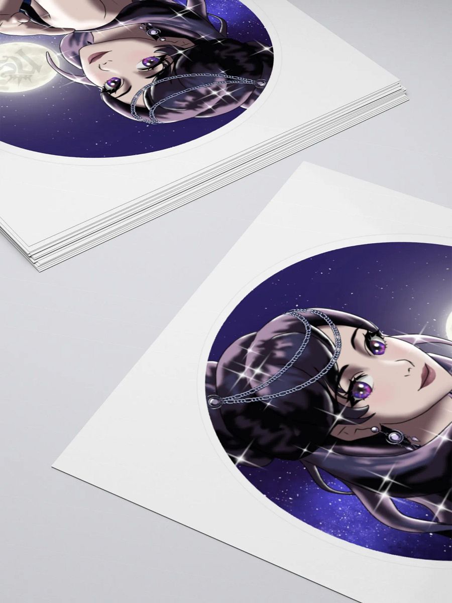 Nightshade Queen ASMR Round Sticker product image (10)