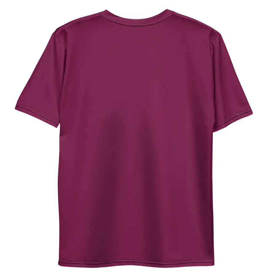 Plain Dark Burgundy Red True Summer Men's Crewneck Polyester Heavyweight Premium T-Shirt by Treasure Pie product image (10)